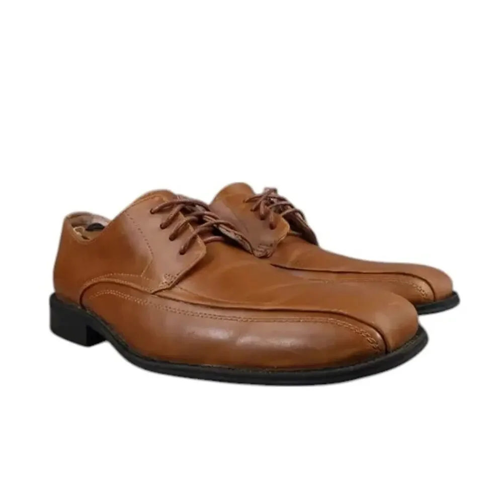 J.Ferrar Shoes Mens 9 Oxford Derby Dress Formal Classic Bike Toe Professional